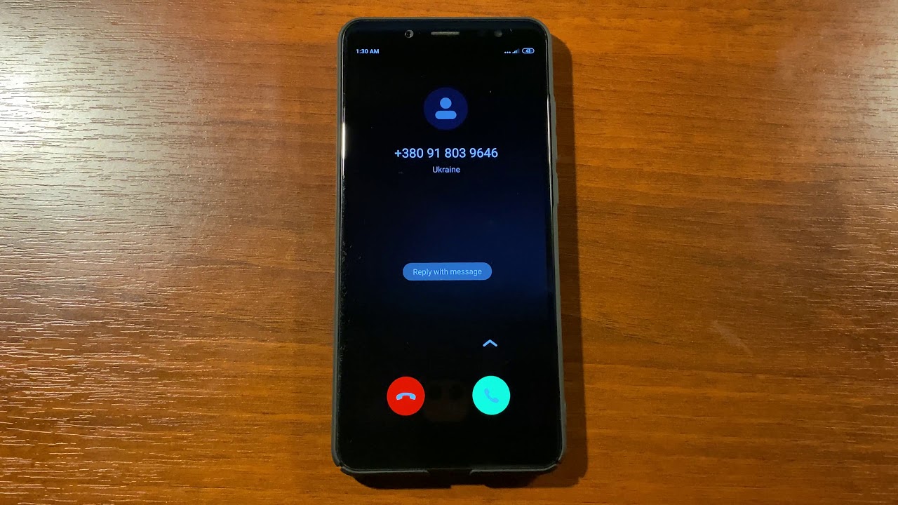 Xiaomi Redmi Note 5 Pro Incoming Call, Default Ringtone