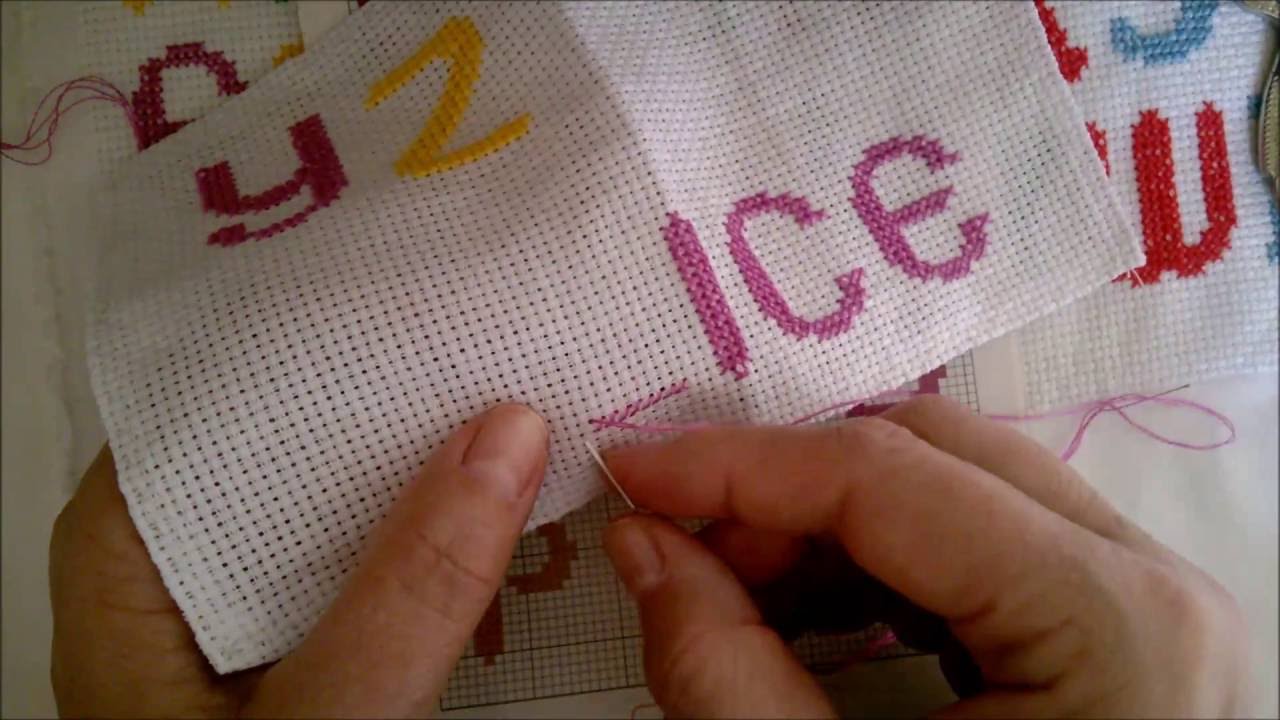 Bordando Nome - Iniciando Ponto Cruz - Alfabeto