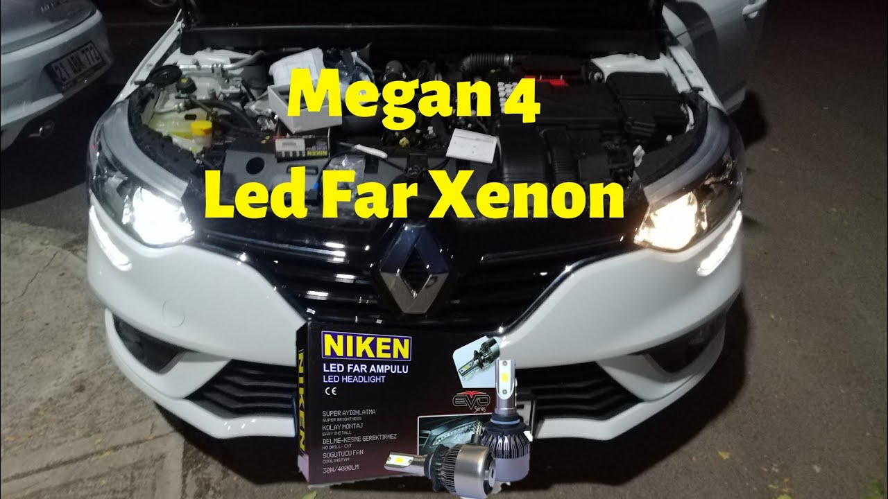 Renault Megan 4 Led Far Montajı (Niken Şimşek Etkili)