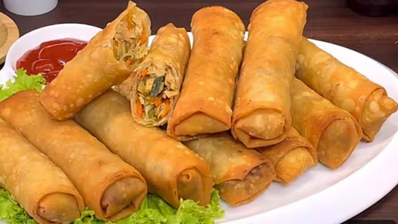 Chicken Spring roll recipe/How to make chicken Spring roll /Easy way to make Chicken Spring roll