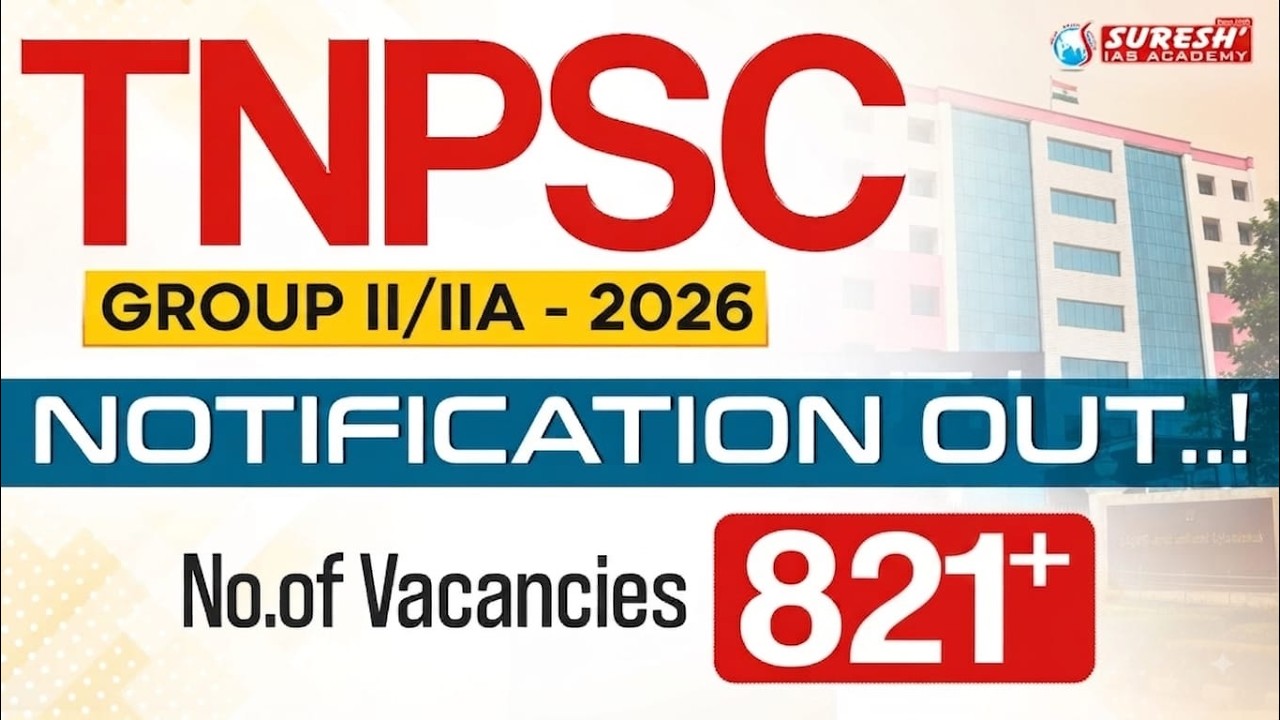 TNPSC | GROUP-II/IIA 2026 | NOTIFICATION OUT | Suresh IAS Academy