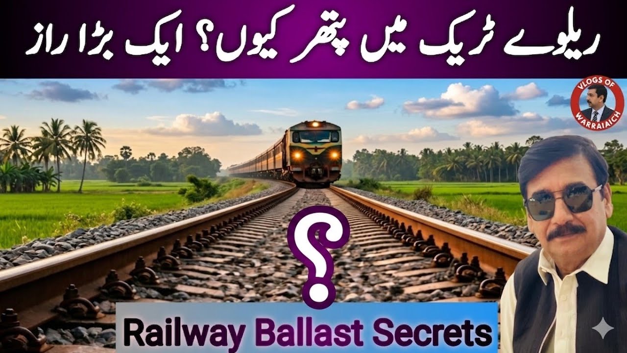 Why are there Stones on Railway Tracks? | Railway Ballast Explained  #PakistanRailways