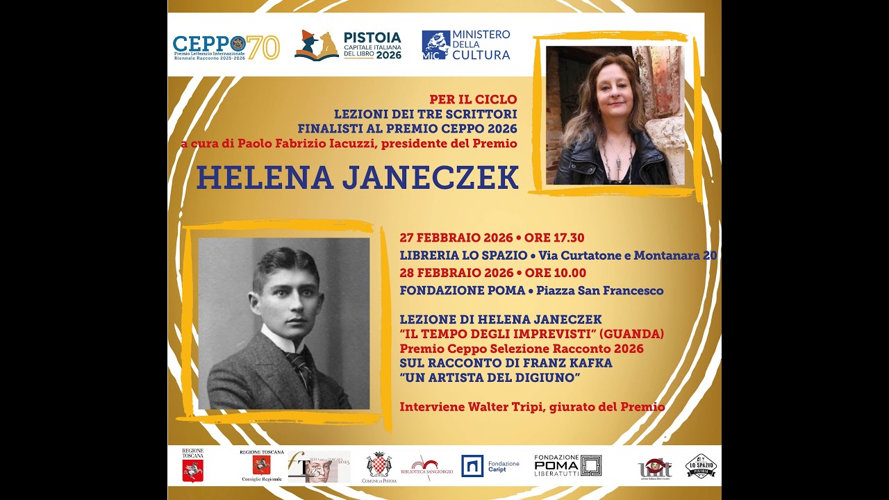Helena Janeczek legge “Il tempo degli imprevisti” e dialoga su Kafka - Fondazione Poma - Ceppo 70