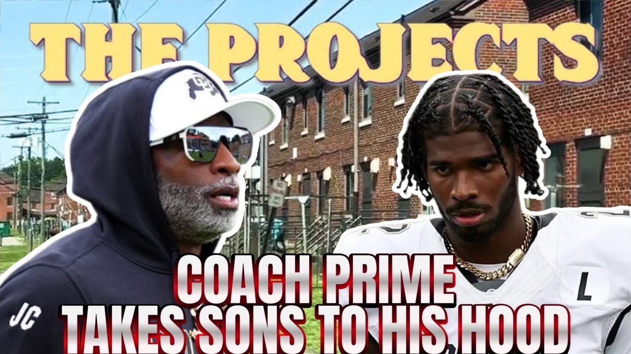Coach Prime takes Star QB Son to his Hood & Gets EMOTIONAL!  Deion Sanders