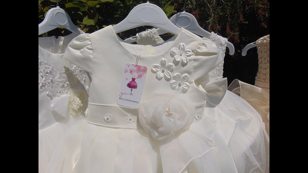 Abito Battesimo Bimba BDM1310 BellaDiMamma.it