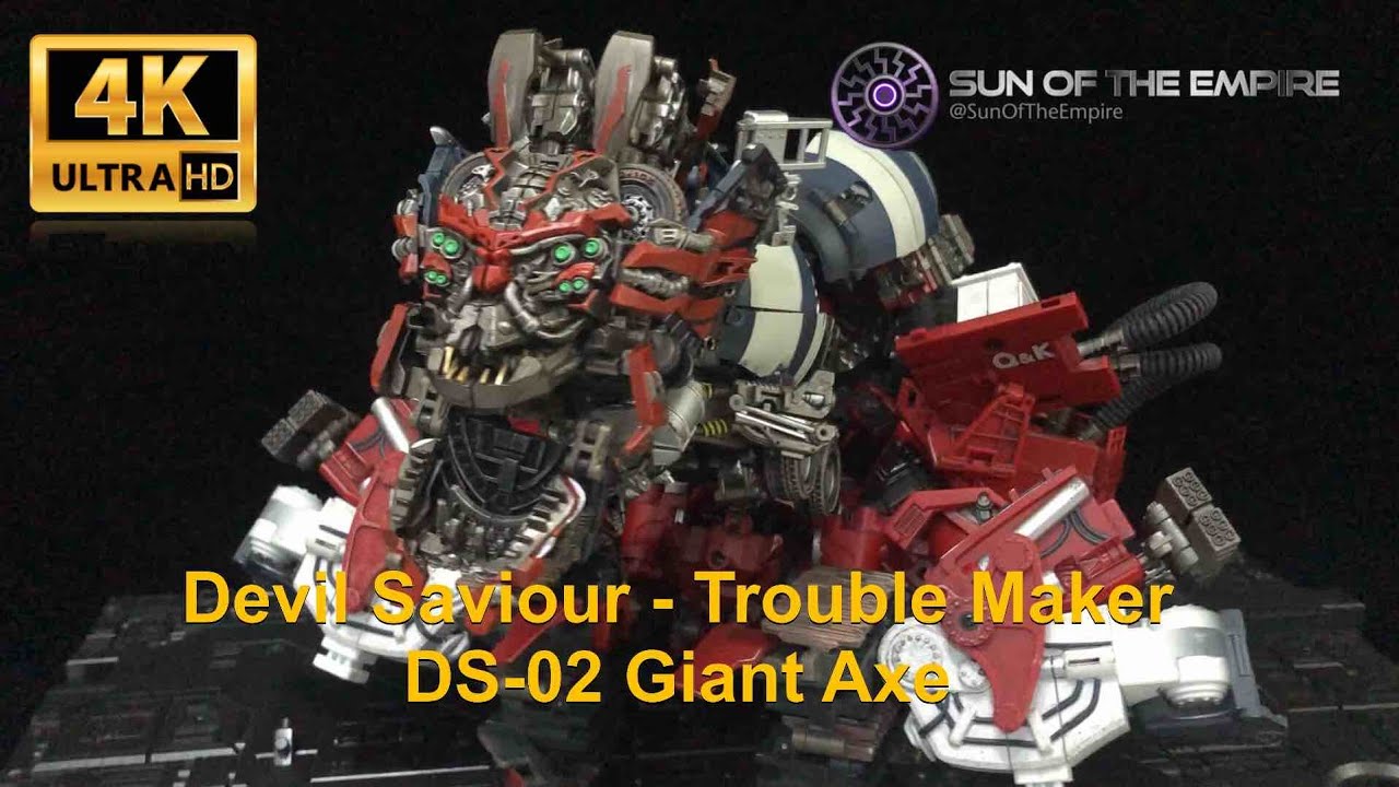 [SimplyTransform 39] Devil Saviour - Trouble Maker DS-02 Giant Axe (ROTF Scavenger) Robot to Combine