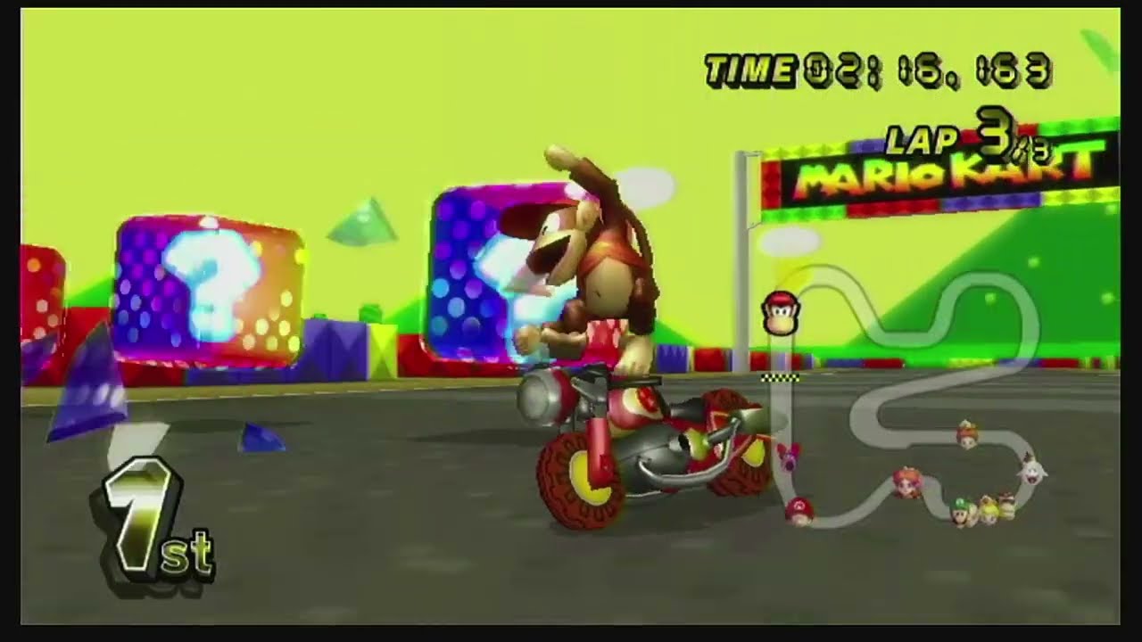 Mario Kart Wii Lightning Cup as Diddy Kong