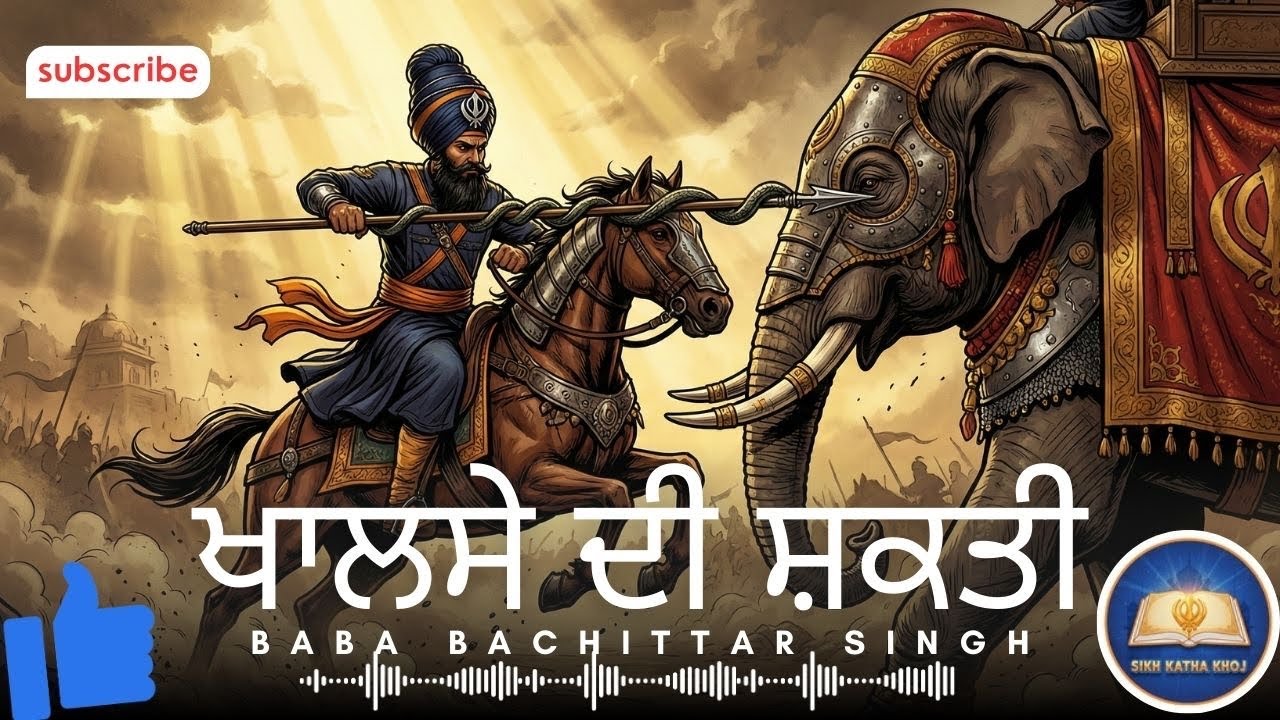 ਖਾਲਸੇ ਦੀ ਸ਼ਕਤੀ🐘Baba Bachittar Singh Ji REMIX KATHA 🪯 BHAI PINDERPAL SINGH JI