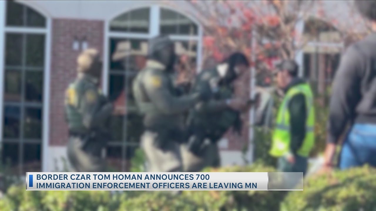 Border Czar Tom Homan announces 700 immigration enforcement officers are leaving MN