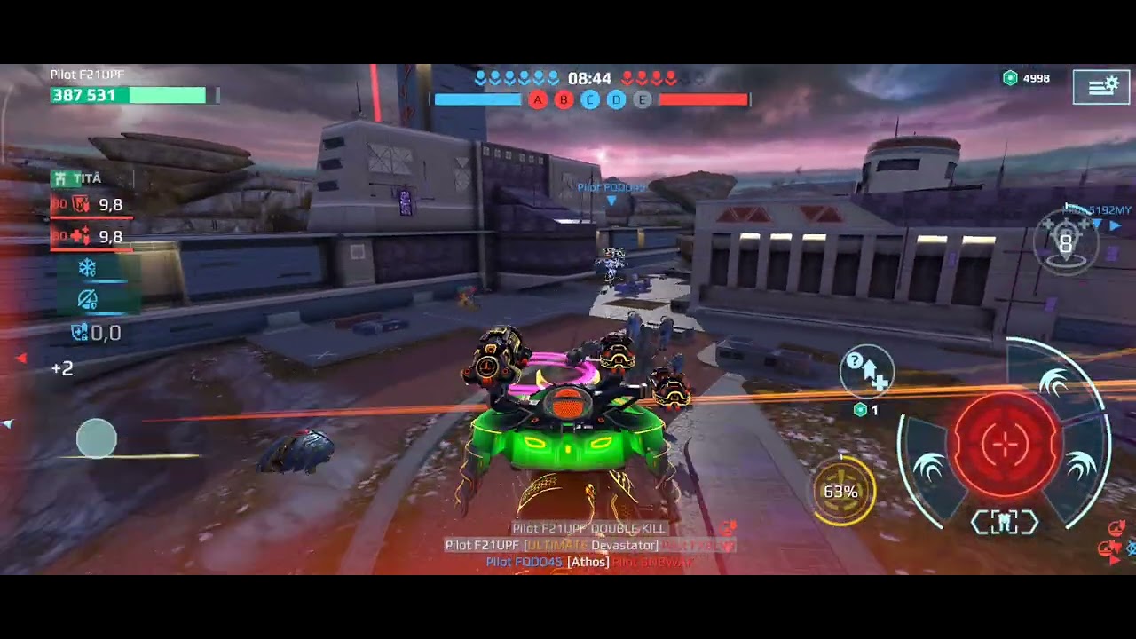 Playing with the new robots Test server #Warrobots