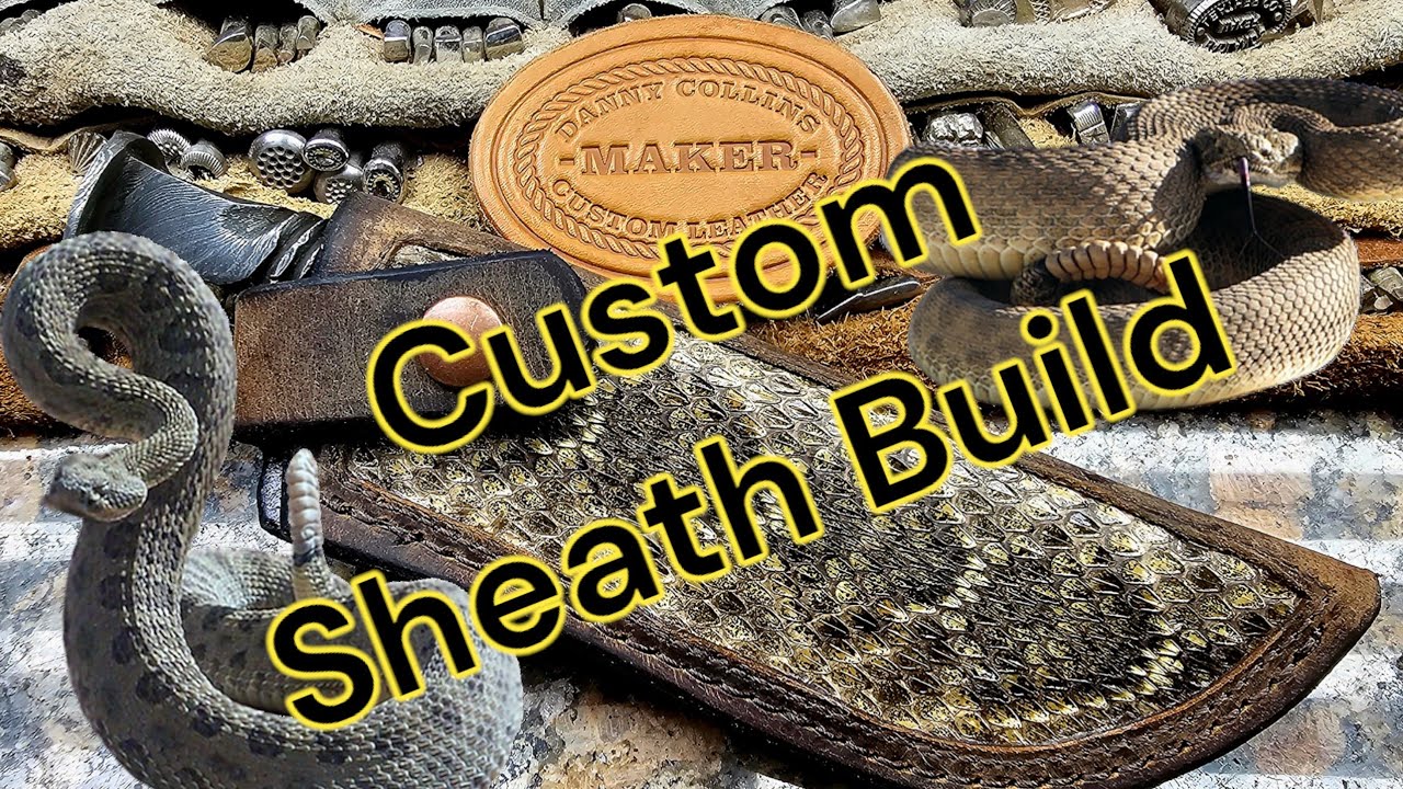Making an Exotic Inlay Knife Sheath Start to Finish.