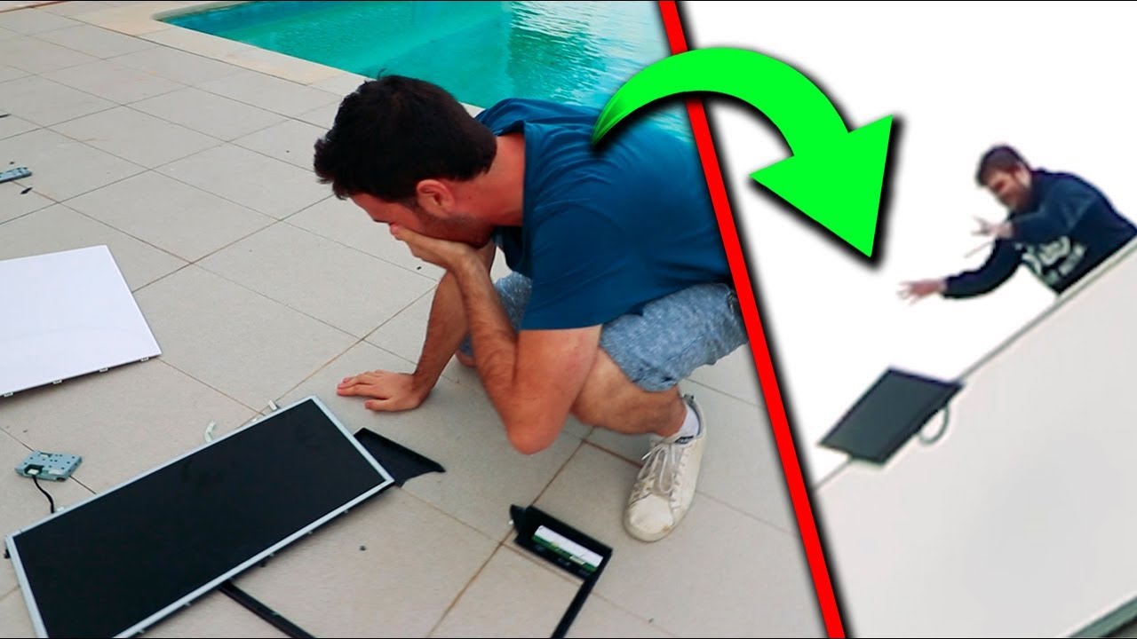 LE TIRO EL MONITOR desde 15 METROS a MI AMIGO y SE ROMPE!!! (SE ENFADA MUCHO) | BROMA PESADA CÁMARA