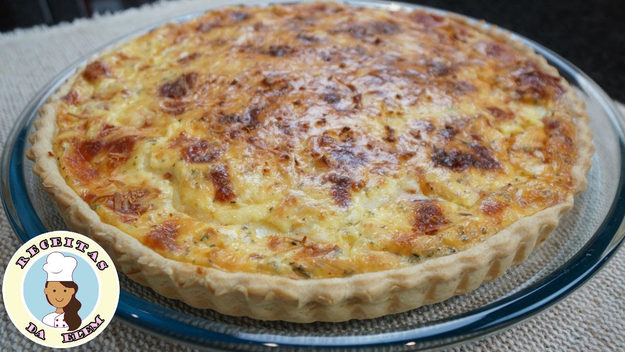 RECEITA CLÁSSICA : QUICHE DE QUEIJO E PRESUNTO