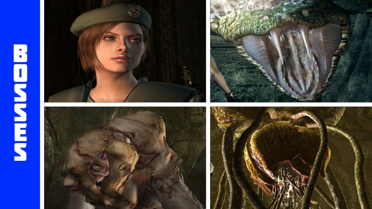 Resident Evil (Remake) (NGC) - All Bosses