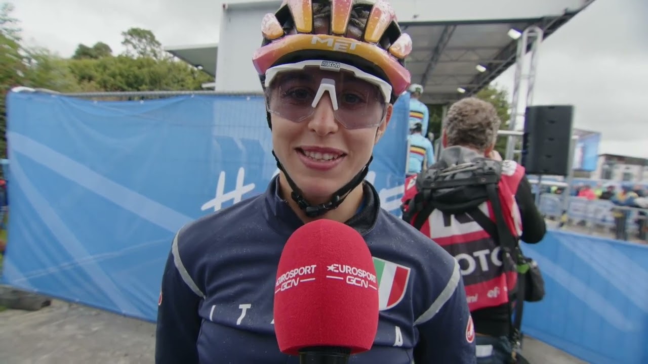 Silvia Persico - Interview at the start - Women's Glasgow UCI World Championships 2023