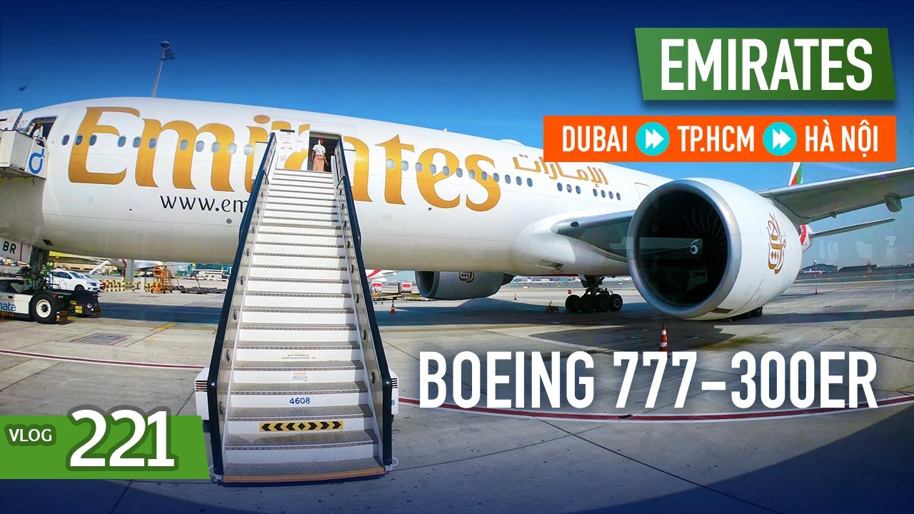 [M9] #221: Bay hàng không xứ nhà giàu Emirates về Việt Nam | 3 bữa ăn + sân bay Dubai | Yêu Máy Bay
