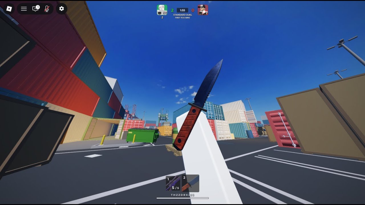 I GOT THE NEW KNIFE SKIN IN SNIPER DUELS!!