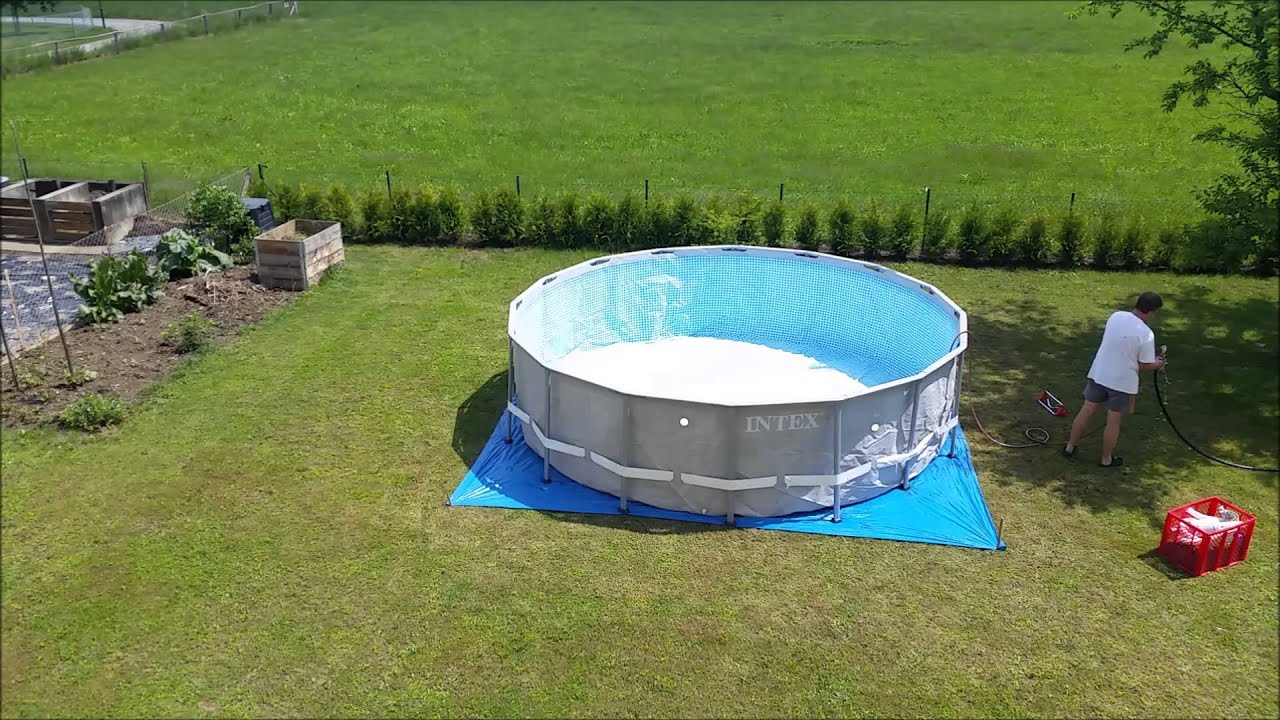 Pool aufbau