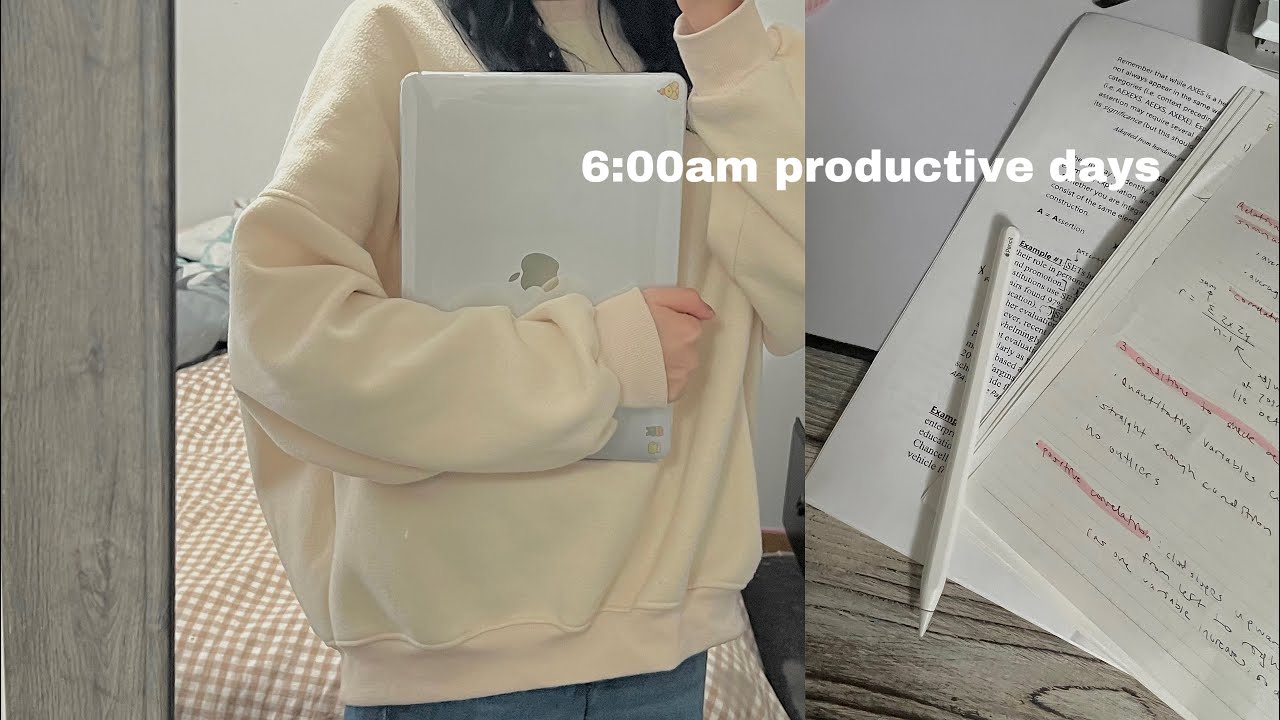 STUDY VLOG 📚 6:30am mornings, productive days of a uni student, studying for finals