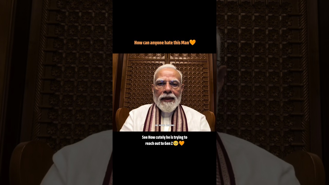 How can anyone hate this Man - Modi Ji's Cute message to Gen Z🧡 #shorts #modi