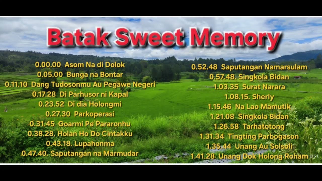 Batak Sweet Song Memory