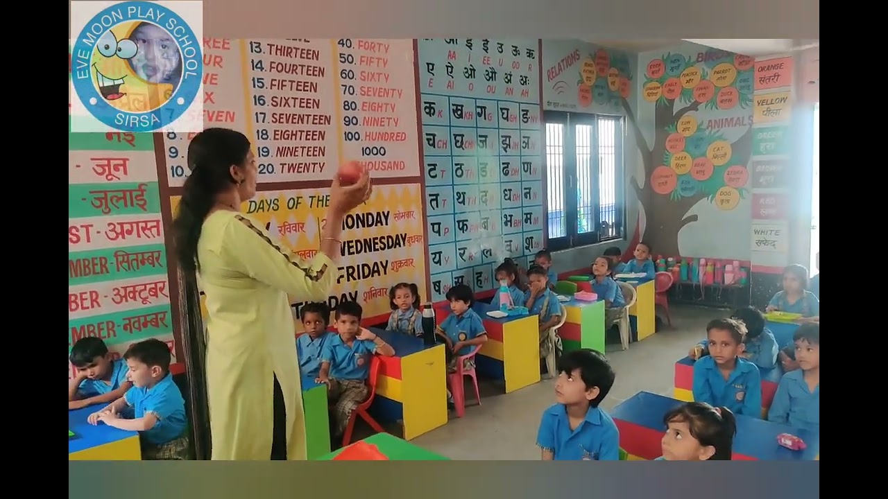 Apple Day Celebration in Class Upvan. 🍎🍏