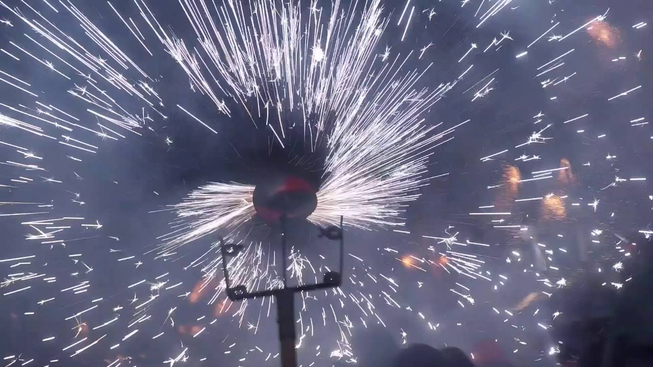 El Correfoc de Manresa a vista de Moixogà [1080HD.GoPro]