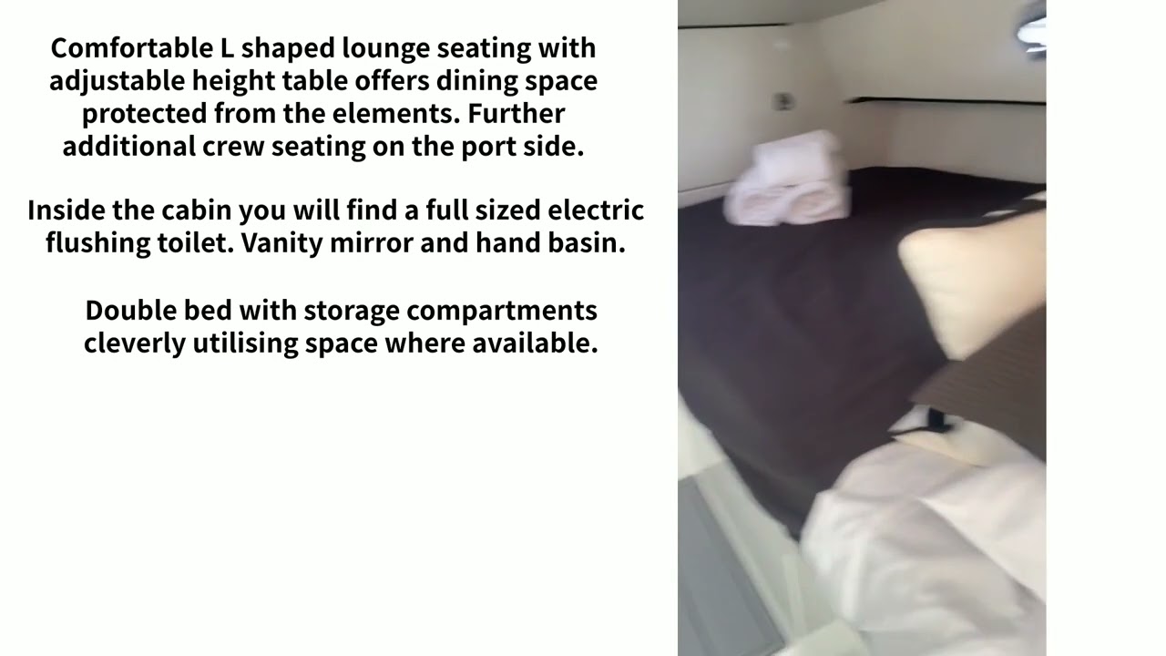 Sailfish Catamarans 3200 Platinum Sports walk through video