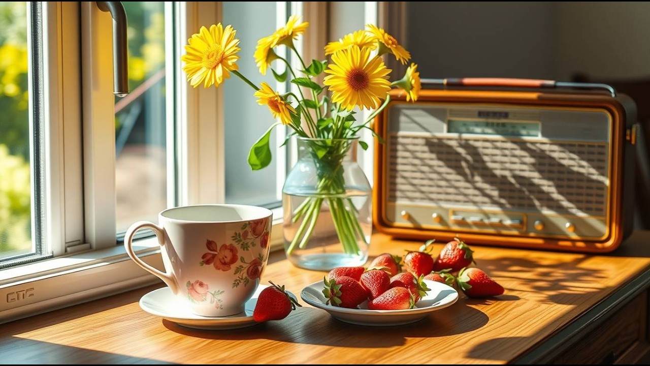 [Spring Morning Jazz] ☕ Positive Jazz Cafe Music & Gentle Bossa Nova Piano for Relax, Study & Work