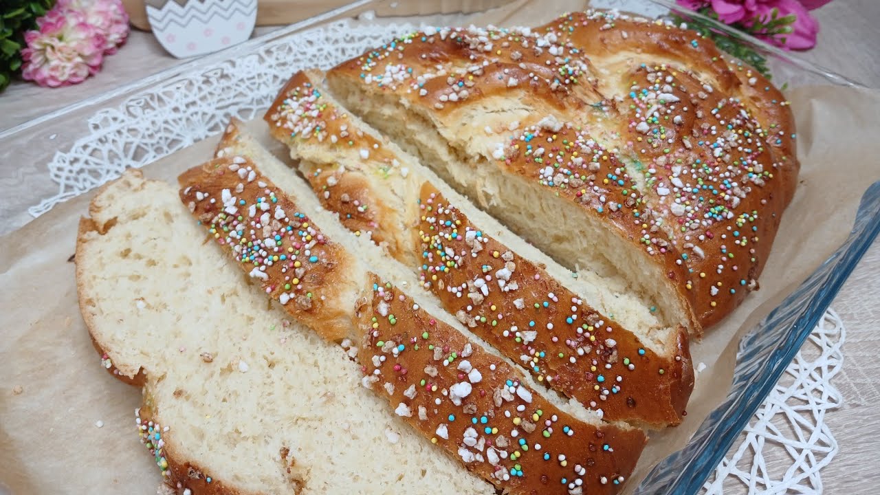 🐰🩷🥖 Самый воздушный пасхальный дрожжевой хлеб, который вы когда-либо пробовали 🐰🩷🥖