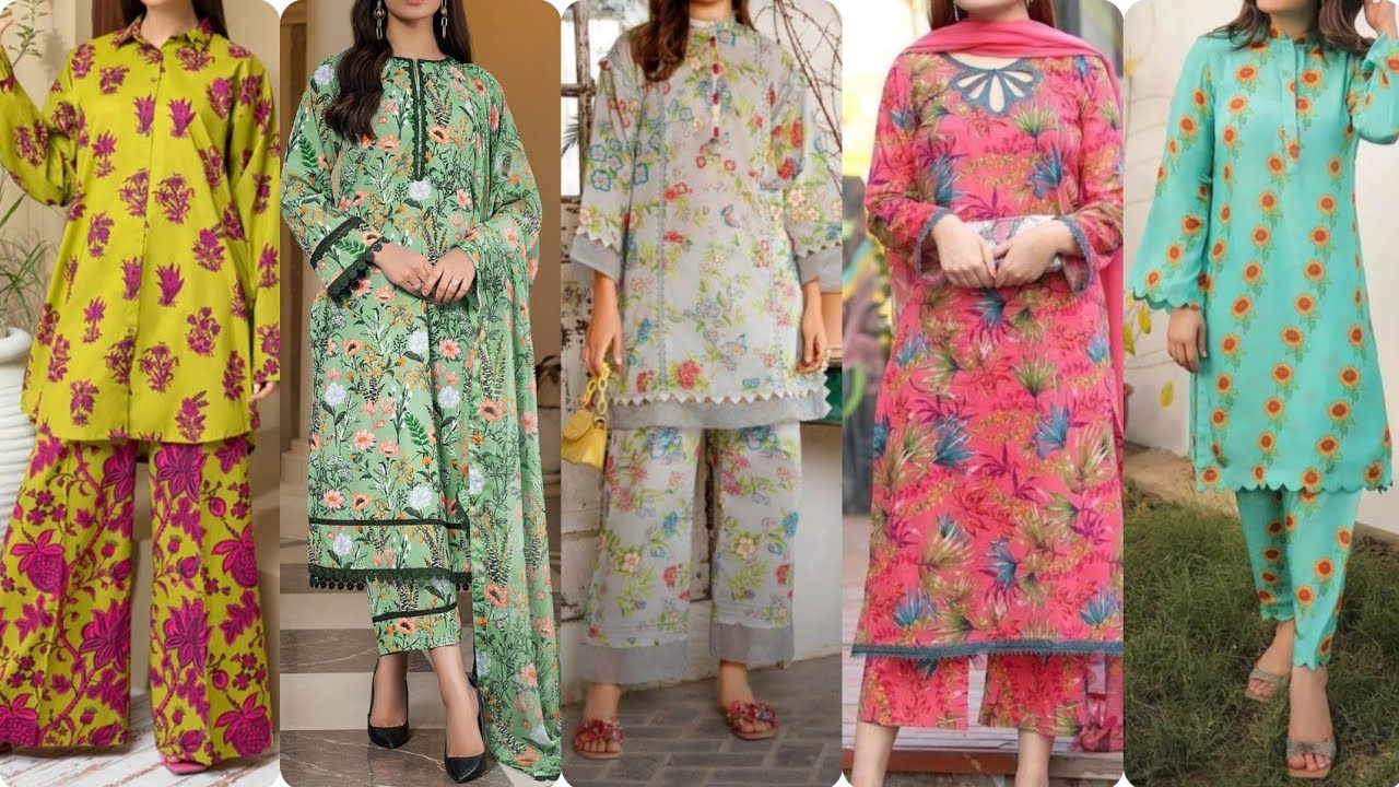 50+ Very Stylish Same Print Shalwar Kameez Designs 2024 For Summer || All Over Printed Dress Designs