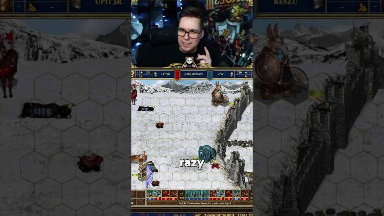 Ogromny Pech z Zamrożonym Mamutem! kesZu w Szoku! #kesZu #Heroes3 #HotA #HoMM #Bulwark