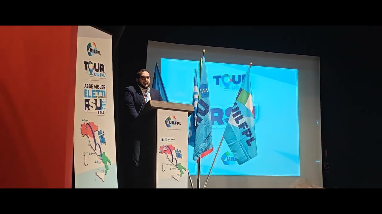 🔵L'intervento a Milano di Andrea Leonardi durante l'attivo degli eletti RSU del nord Italia