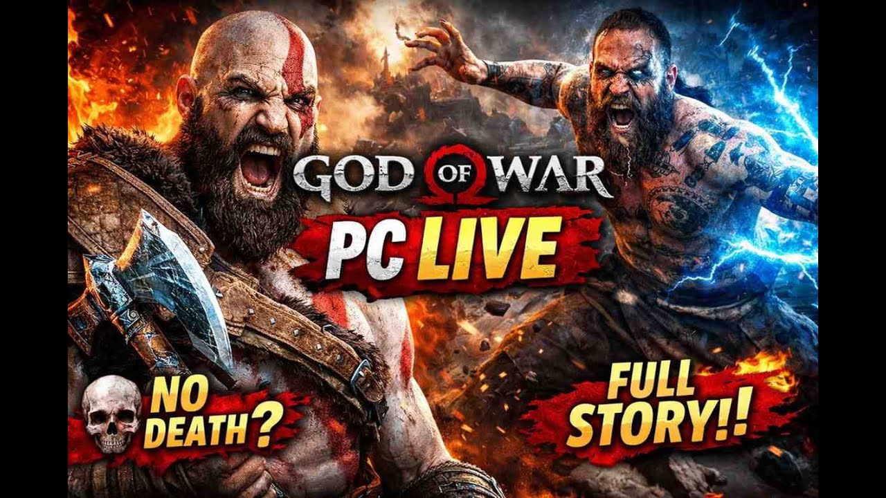 God of War PC Live Gameplay | Full Story Walkthrough | Hindi Commentary