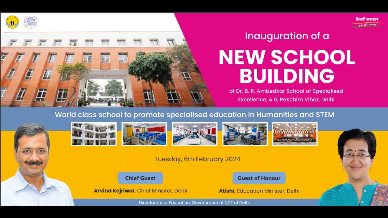 Inauguration of New School Building at RPVV A-6, Paschim Vihar - 6th February 2024