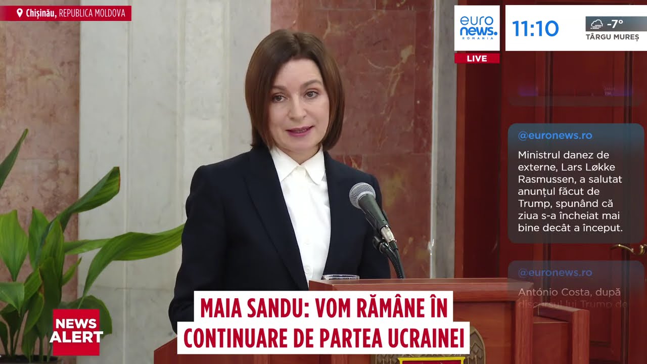 „Relația strategică cu România”, anunțată de Maia Sandu drept prioritate pentru Moldova în 2026