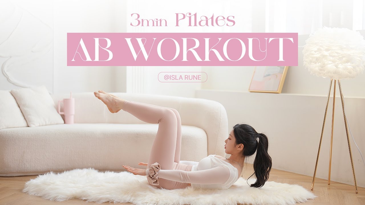 3min pilates abs workout | flat stomach & small waist (hourglass body)