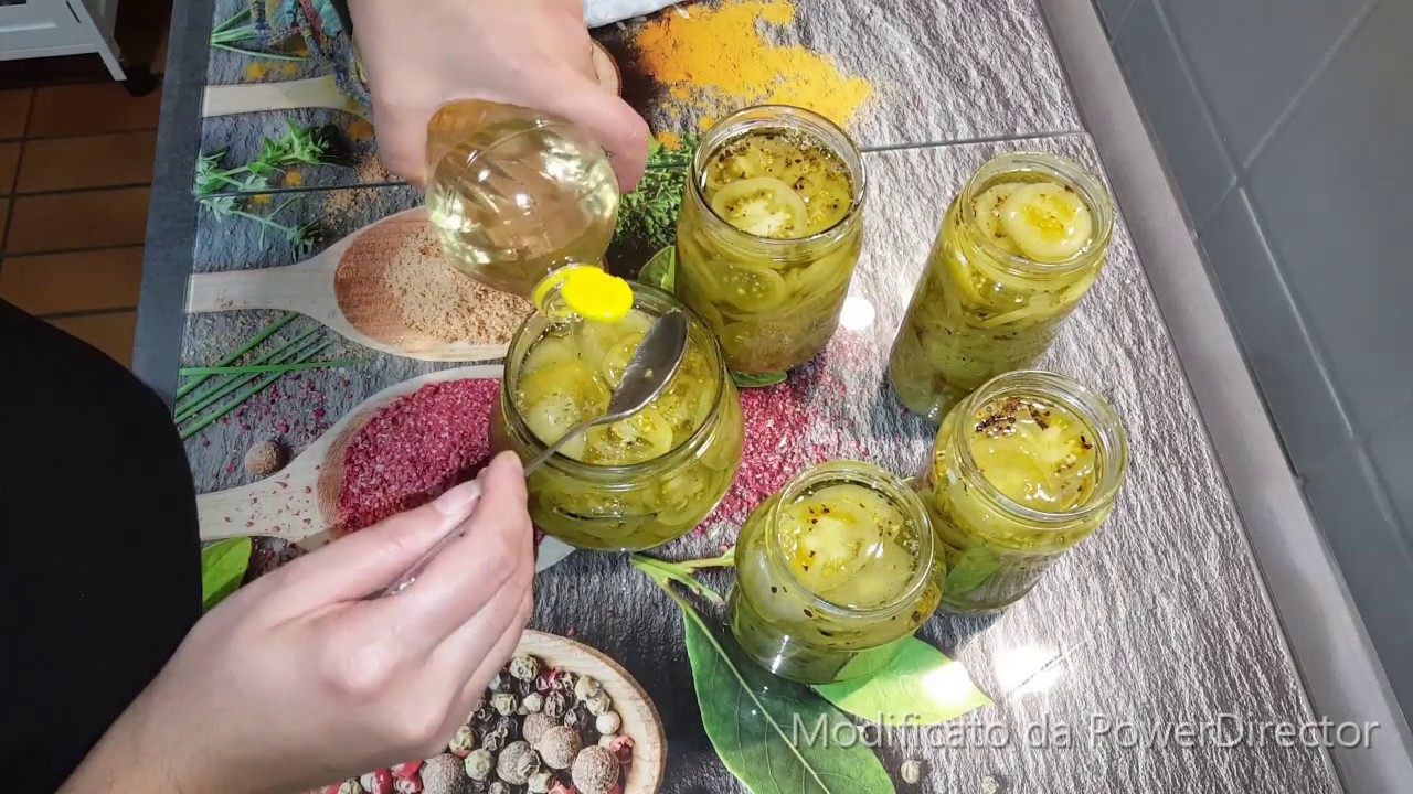 Pomodori verdi sott'olio