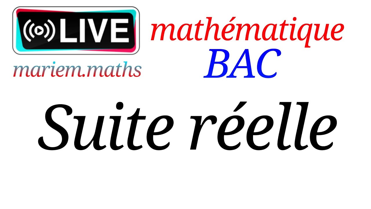 révision BAC | suite réelle