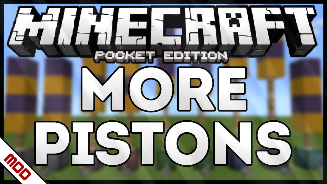 MORE PISTONS MOD - MINECRAFT PE