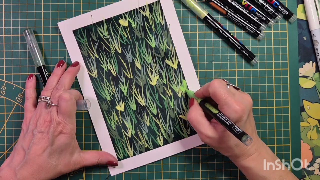 (350) - Part3 - Reproduction d'un tuto de Liz Kis 🎨 (suite et fin 🤗).
