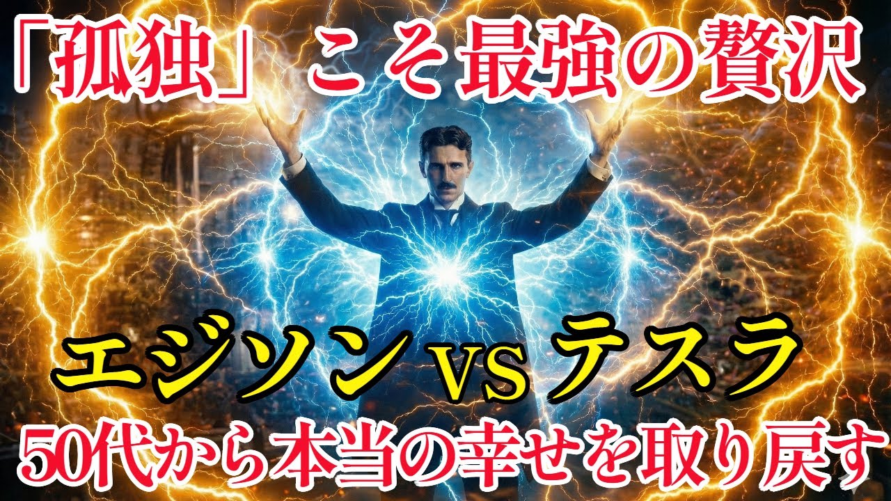 【二コラ・テスラ】 「寂しい」は間違いだった。50代からは「孤独」こそが最高の贅沢。人間関係に疲れたあなたが誰にも邪魔されず「本当の自分」を取り戻すためには  |偉人|名言| 周波数 |宇宙の法則