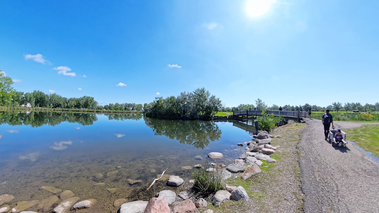 THE HENDERSON LAKE PARK IN LETHBRIDGE, ALBERTA   PART 1