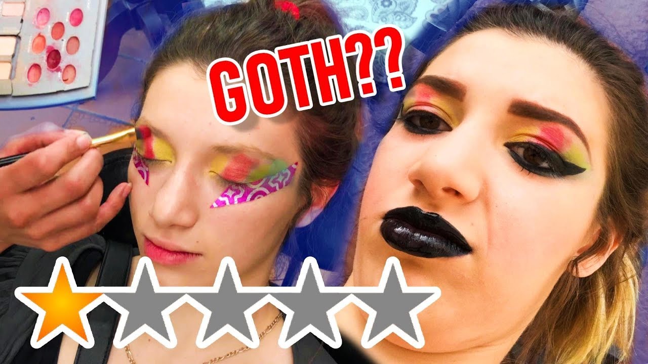 I WENT TO THE WORST REVIEWED MAKEUP ARTIST to turn me GOTH