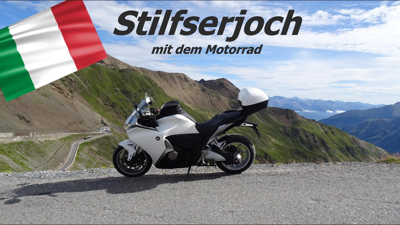 Stilfserjoch mit dem Motorrad, Honda VFR 1200 F DCT, Passo Stelvio, Biking in the alps