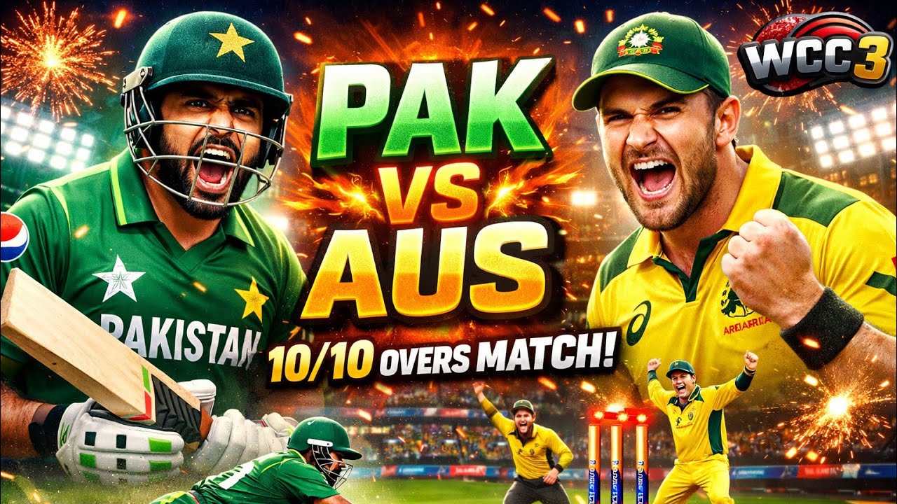 10 Overs. Full Tension. No Mercy 🔥 | PAK vs AUS | WCC 3