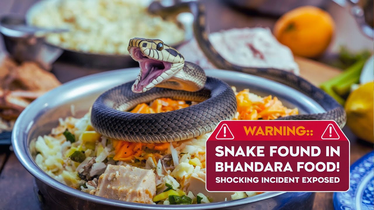 Snake Found in Bhandara Food! | Shocking Incident Exposed | Reaction