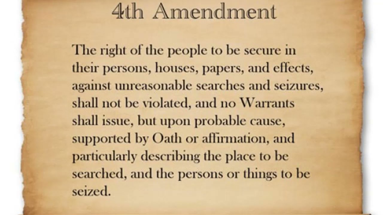 4th Amendment - Easy Memorization