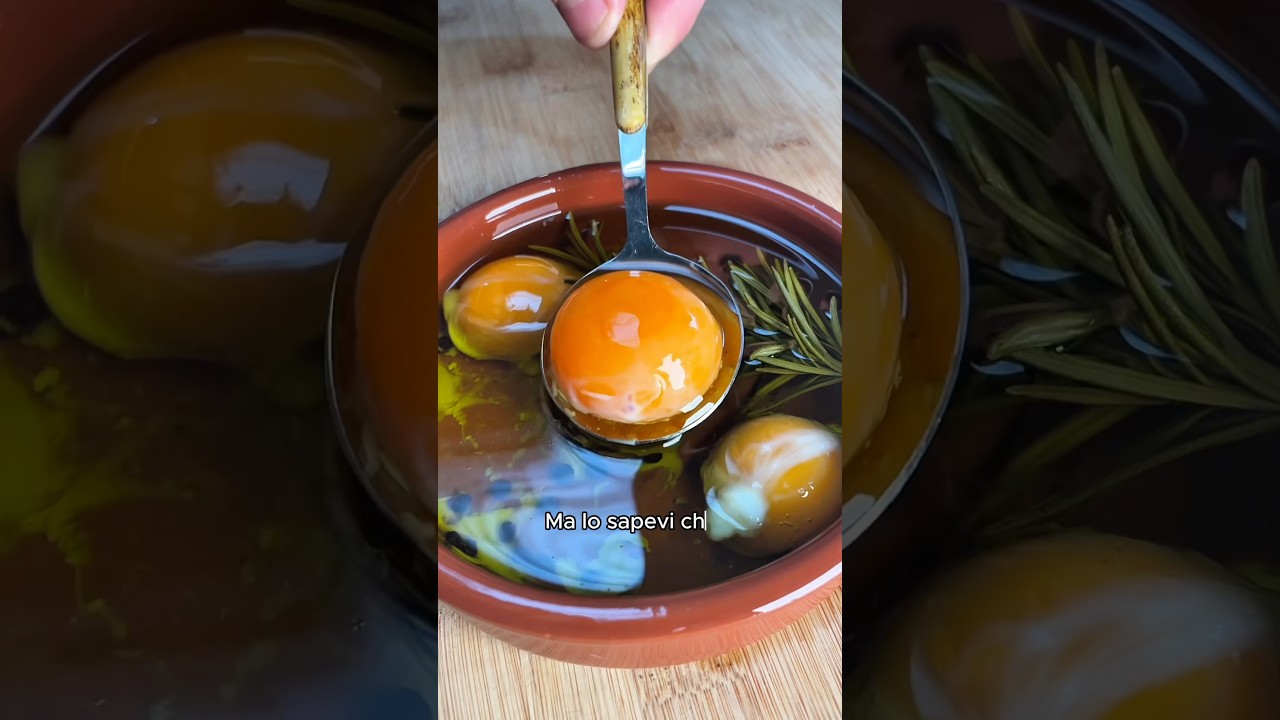 TUORLI D'UOVO CONFIT - LI HAI MAI PROVATI? #uova #tuorlo #cremoso #ricette