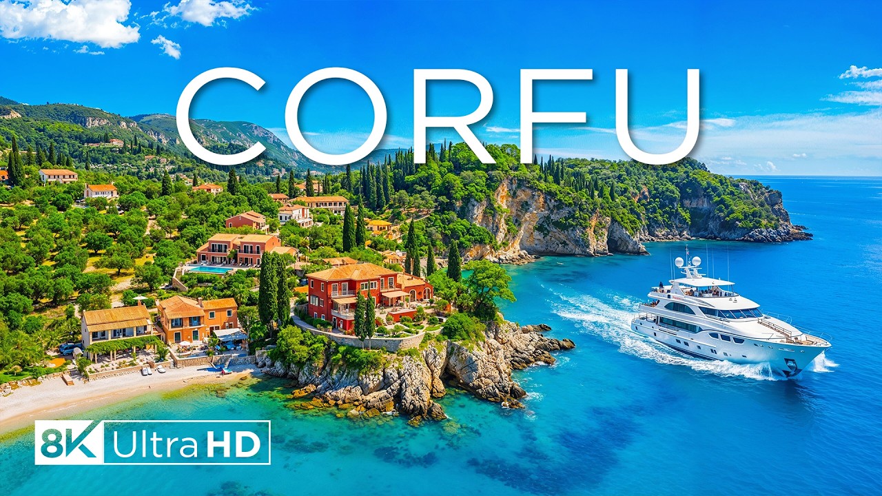 Corfu 8K &ndash; Summer Vibes, Turquoise Waters & Greece&rsquo;s Lively Island Paradise